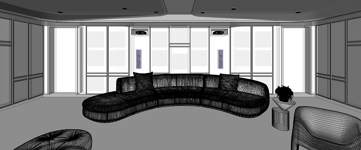 外滩BFC售楼处展示厅影院视听系统应用案例