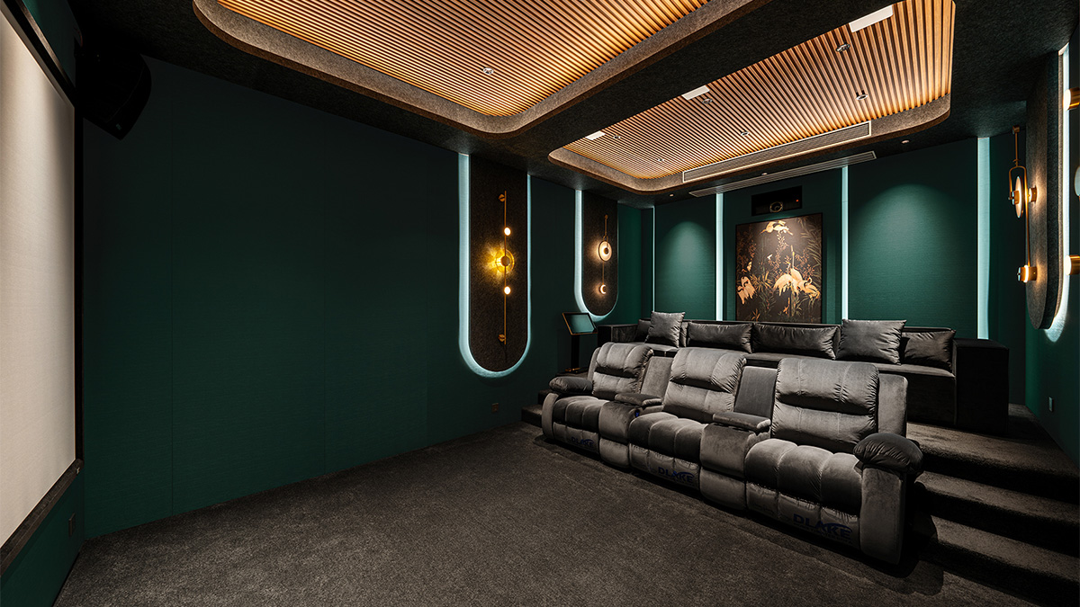 茶室与家庭影院的沉浸式融合娱乐空间